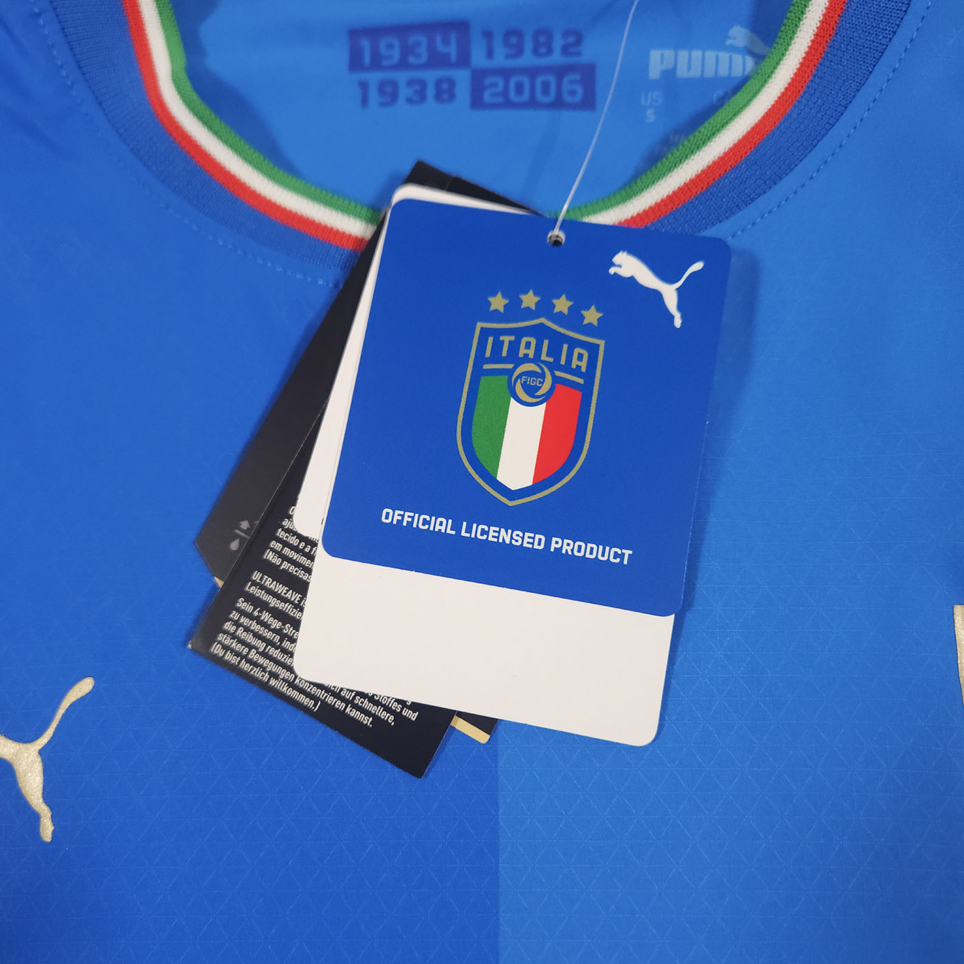 Italy Home Shirt 2022 – Authentic detailed view 7
