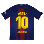 Barcelona Home Shirt 2017-18 – Messi #10 back view