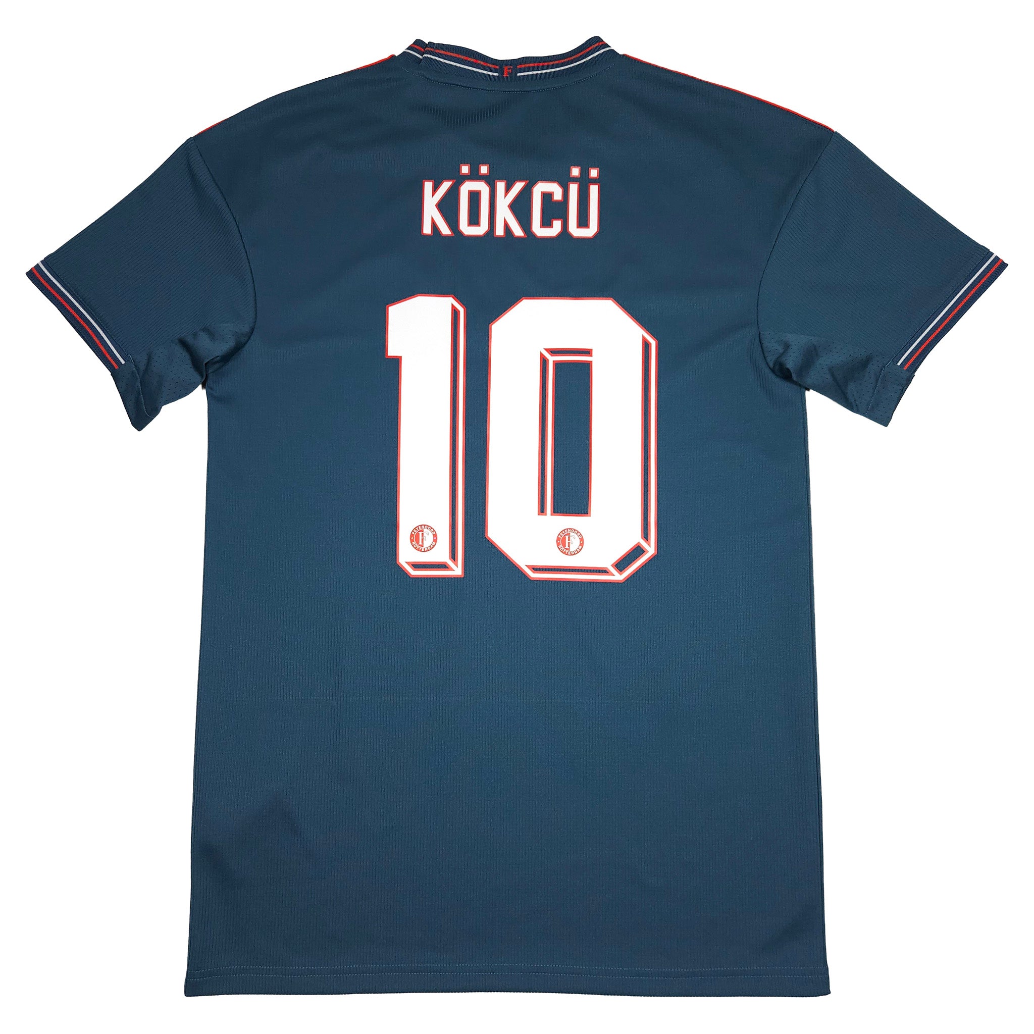 Feyenoord Away Shirt 2022-23 – Kökçü #10 back view