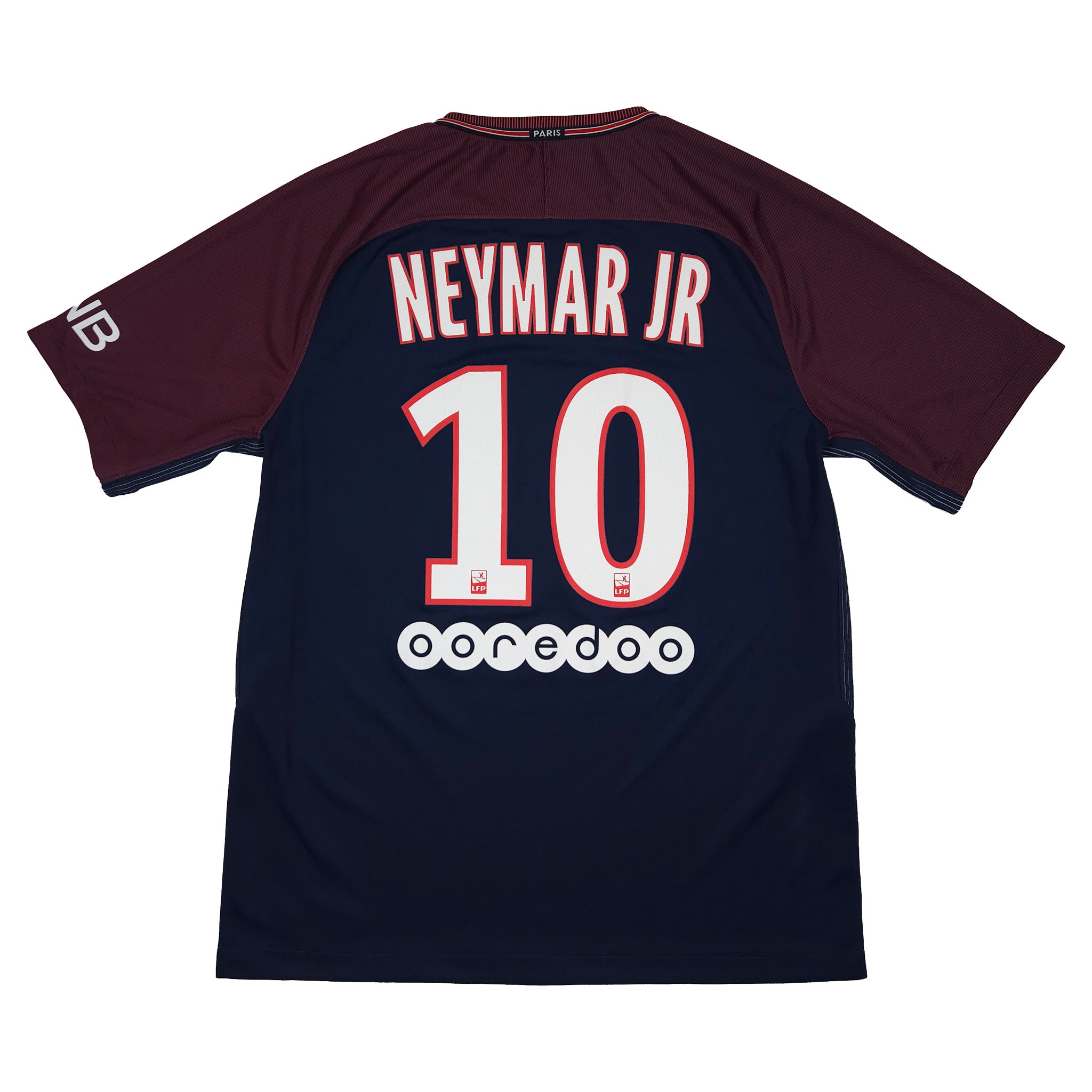 Paris Saint-Germain Home Shirt 2017-18 – Neymar Jr. #10 back view