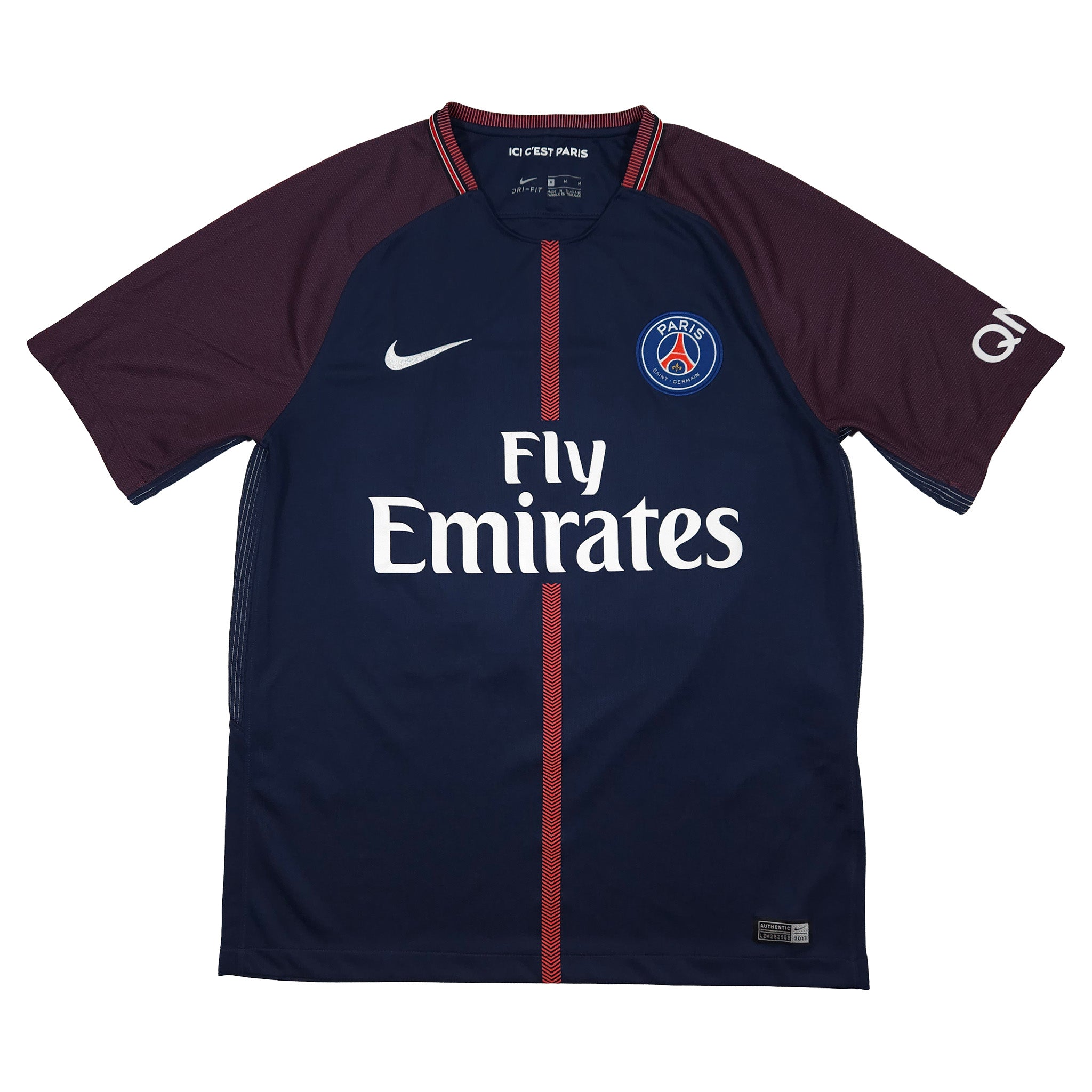 Paris Saint-Germain Home Shirt 2017-18 – Neymar Jr. #10 front view