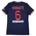 Paris Saint-Germain Home Shirt 2020-21 – Authentic – Verratti #6 back view