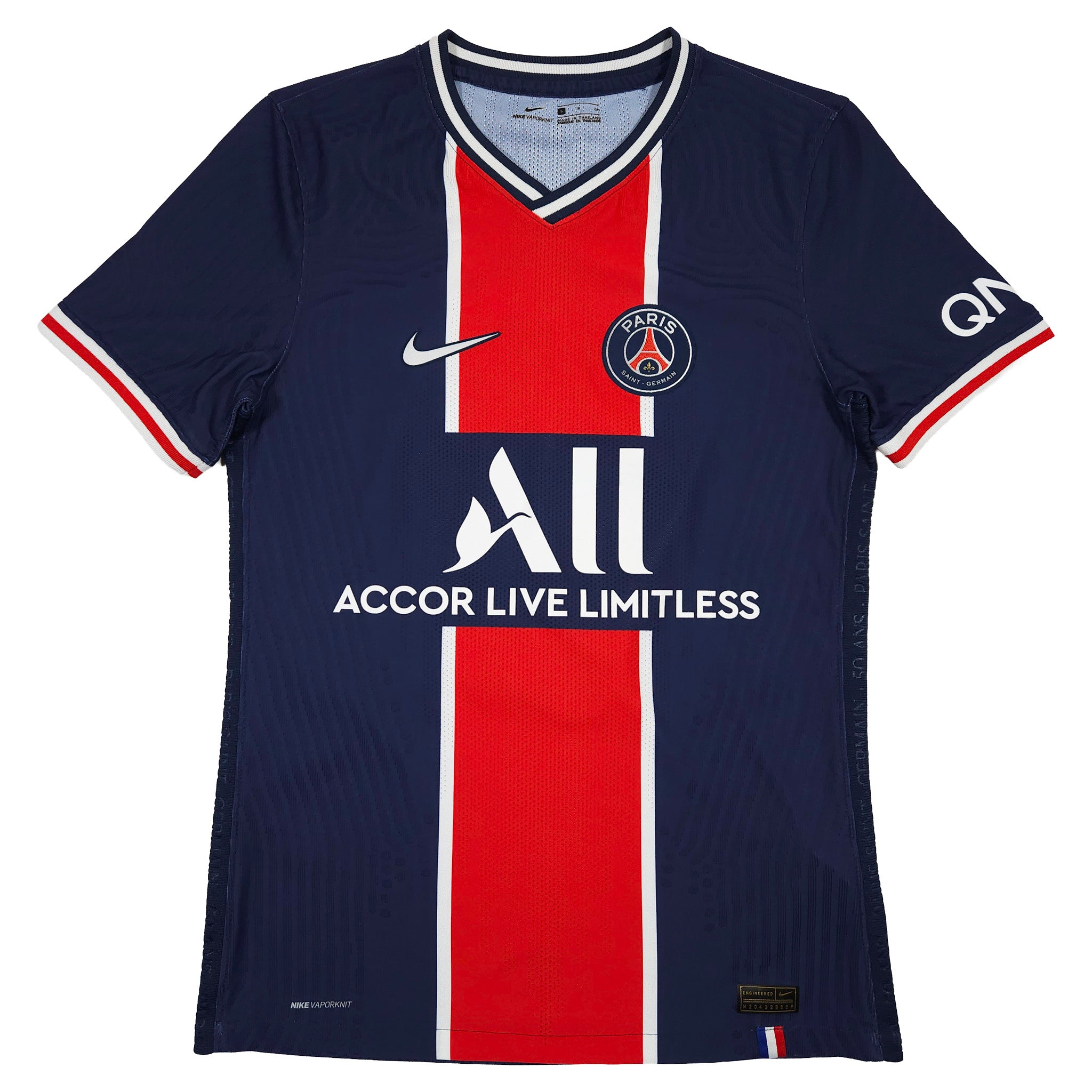 Paris Saint-Germain Home Shirt 2020-21 – Authentic – Verratti #6 front view