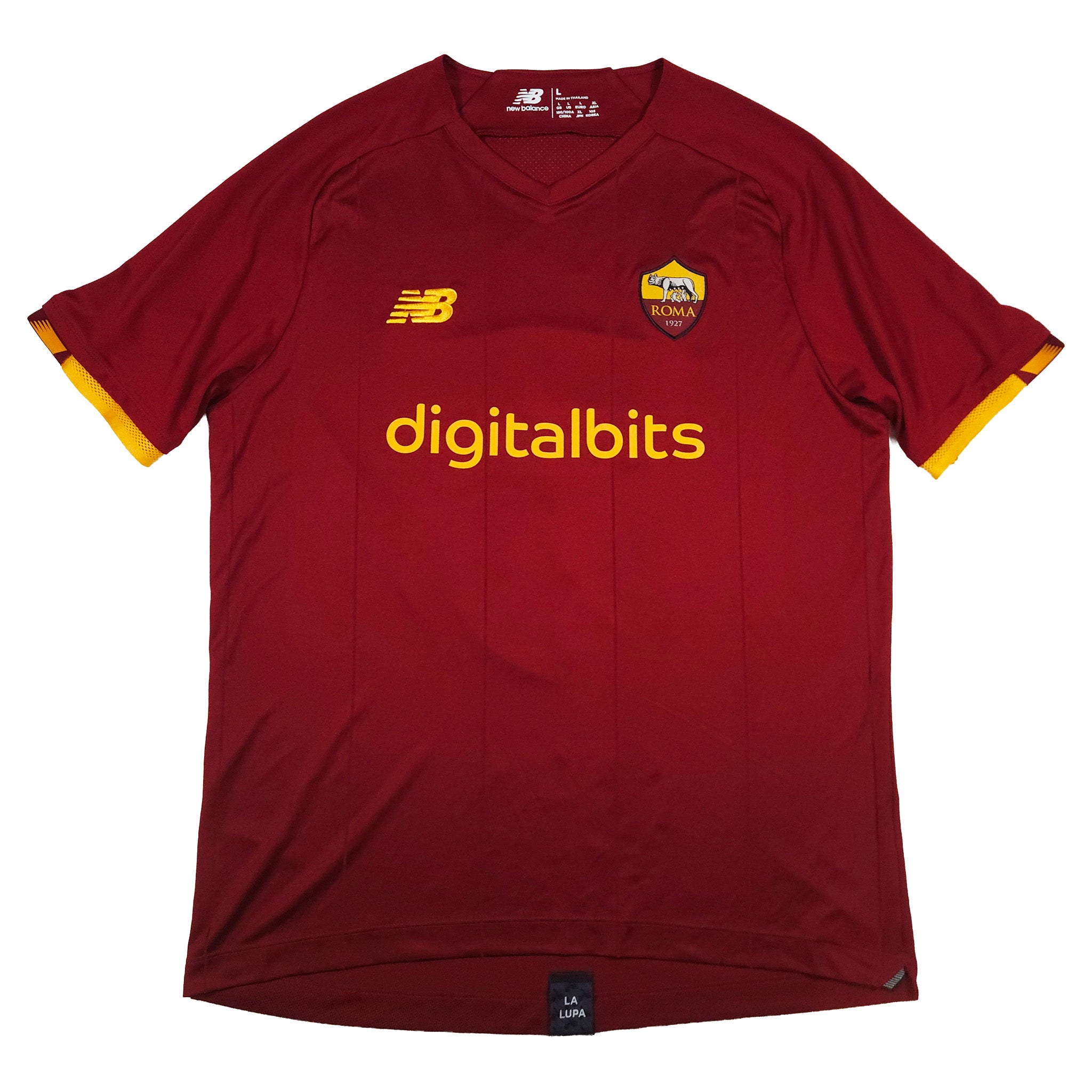 AS Roma Home Shirt 2021-22 – Džeko #9 front view