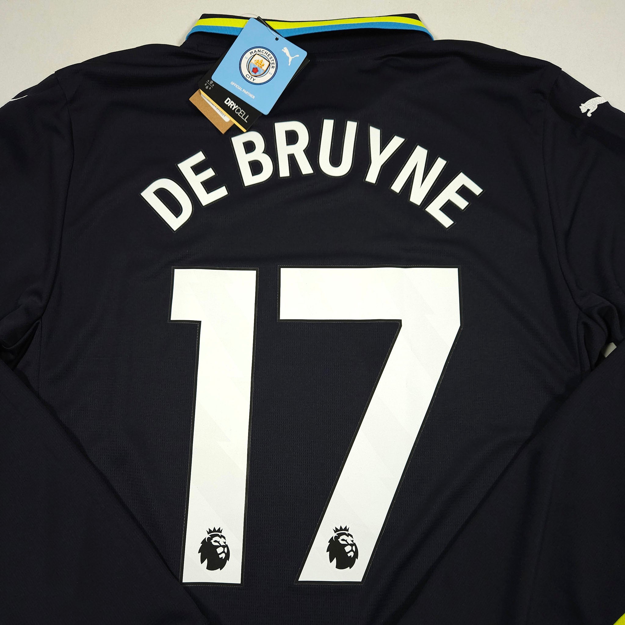 Manchester City Away Shirt 2024-25 – Longsleeve – De Bruyne #17 detailed view 8