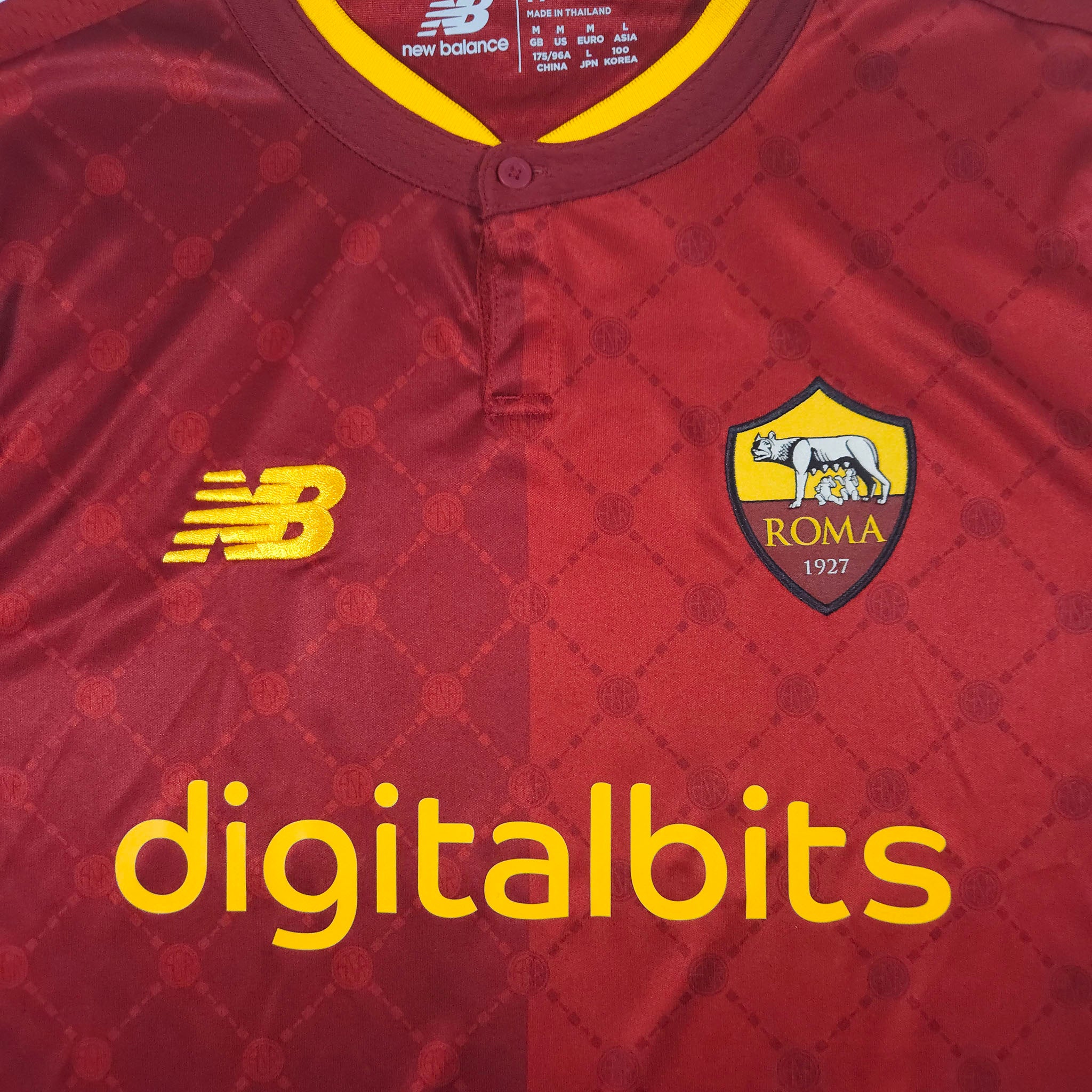 AS Roma Home Shirt 2022-23 – Pellegrini #7 detailed view 1